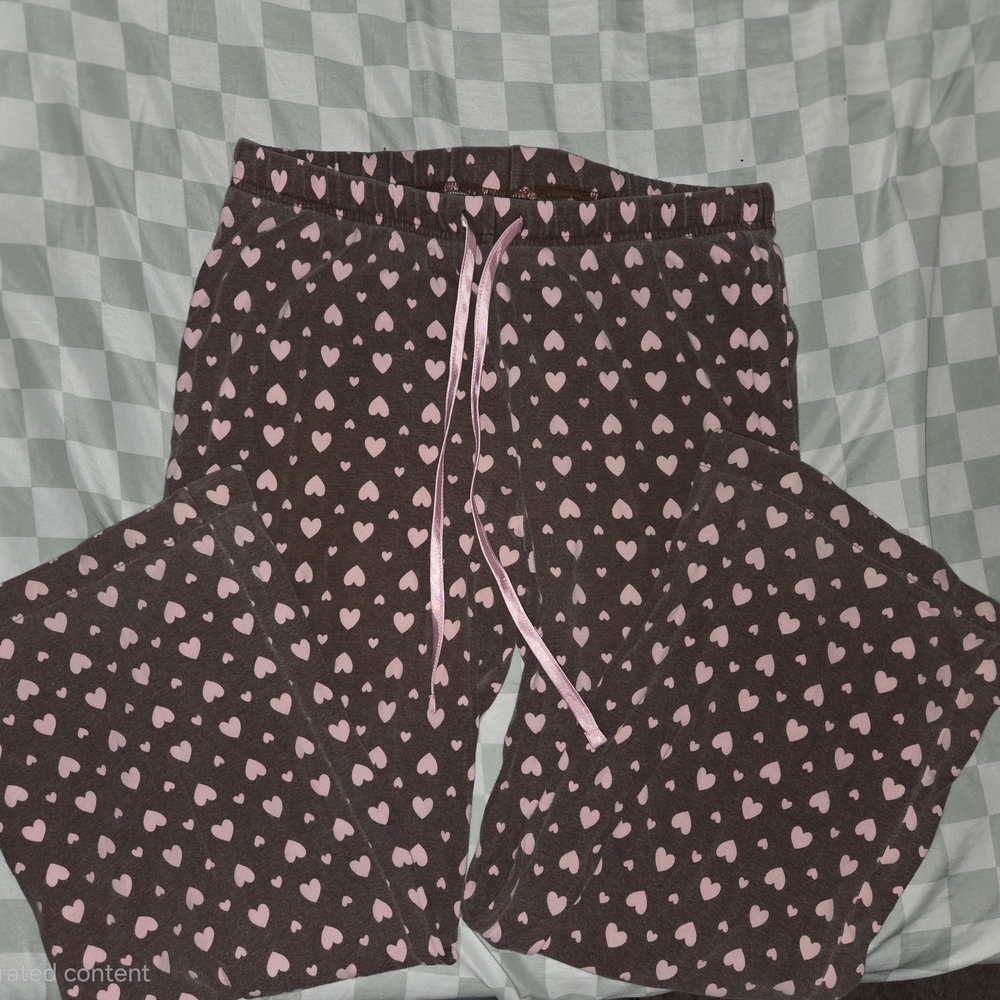 RAINFOREST Pink Heart Pajama Bottoms